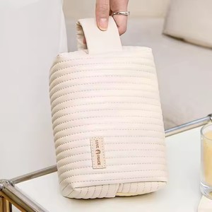 Bolso de maquillaje de pastel de anís estrellado PU con cremallera a la moda para mujer, bolso de mano, bolso de moda, bolso de mujer - Product Image 2