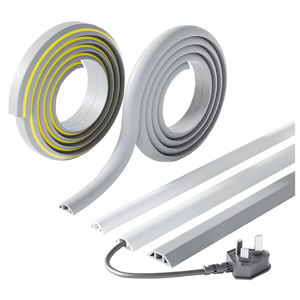 Vendeur chaud noir cordon d'alimentation couvercle souple PVC <span class=keywords><strong>sol</strong></span> câble protecteur 1 voie <span class=keywords><strong>fil</strong></span> caoutchouc Base chaussée sécurité câble goulotte Pvc - Product Image 5