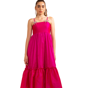 Vestido Kaftan con Estampado Floral Hawaiano y de las Islas del Pacífico, Diseño Personalizado Premium OEM ODM 4845 para <span class=keywords><strong>Mujer</strong></span>, Ideal para Vacaciones y Fiestas en la Playa - Product Image 1