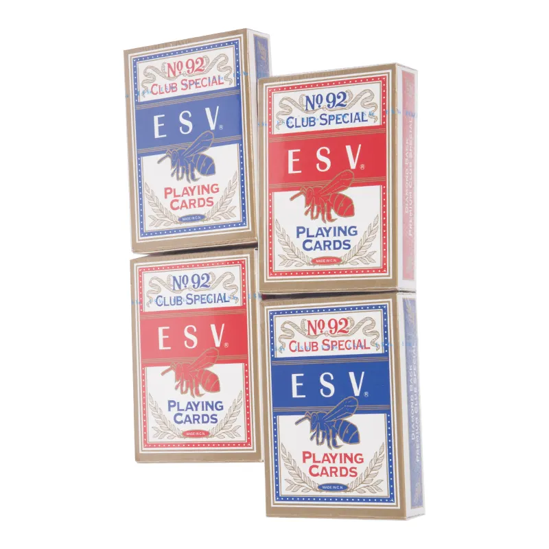 Cartes de jeu ESV noir de haute qualité, impression personnalisée, Type de papier, exquis, pour Poker, sieste, Business, pièces