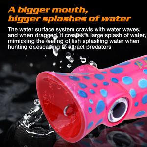 Señuelo artificial flotante FJORD Big Popper de 80 mm y 14 g para pesca en aguas saladas. - Product Image 2