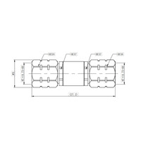 Hot Sale 1,85mm RF-Koaxial adapter aus Edelstahl mit Stecker und Stecker 1, 85-JJ-Adapter Zubehör für Direkt stecker ab Werk