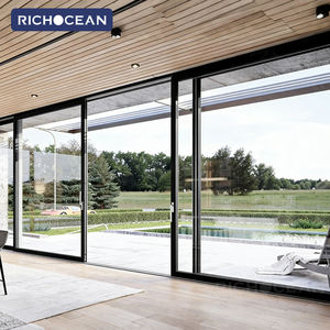 Portes coulissantes en aluminium durables RICHOCEAN Florida, double vitrage isolant, verre trempé, <span class=keywords><strong>porte</strong></span> <span class=keywords><strong>coulissante</strong></span> <span class=keywords><strong>de</strong></span> patio - Product Image 1