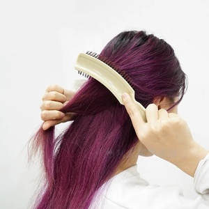 Brosse coiffante multifonctionnelle pour cheveux bouclés, brosse à cheveux compacte ergonomique pour salon de coiffure, douce pour les cheveux - Product Image 3