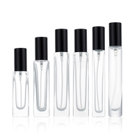 Botol Atomizer Parfum Mini Persegi Custom Logo Grosir 10ml dan 15ml, Wadah Semprot Kaca Isi Ulang Portabel