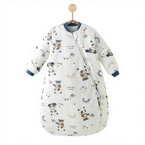 Saco de Dormir para Bebé, Desmontable, Lavable, Estilo Envolvente, Acolchado Grueso, de Algodón Puro, Anti-Patadas, <span class=keywords><strong>con</strong></span> Control de Temperatura, para las Cuatro Estaciones - Product Image 1