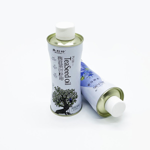 Lata de Metal Personalizada de 268 ml con Tapa, Pequeña Capacidad, Forma Rectangular, Superficie Lacada, Envase para Alimentos, para Aceite de Oliva y Galletas - Product Image 3