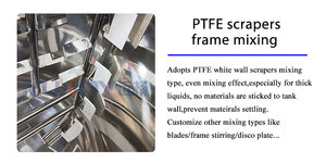 Homogénéisateur mélangeur certifié CE de 500 litres pour <span class=keywords><strong>lessive</strong></span>, machine à émulsionner, réservoir de mélange de savon, réservoir de qualité alimentaire avec moteur pour détergent et lavage - Product Image 6