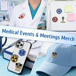 Broches personnalisées en émail souple avec symboles médicaux de radiologie, badges de rayons X et de risque biologique, broches métalliques pour la santé, prix direct usine ancienne. - Product Image 6