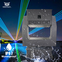 Al Aire Libre RGB ILDA animación 20W 30W 40W 50W 60W cabeza móvil luz láser IP65 impermeable cabeza móvil proyector de luz láser
