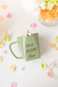 แก้วเซรามิค Best Mom <span class=keywords><strong>Ever</strong></span> แก้วกาแฟรูปกระรอกทำมือ ของขวัญวันแม่สุดพิเศษสำหรับคนรักกาแฟ (12 ออนซ์) - Product Image 3