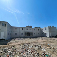 Maison conteneur pliable moderne pour dortoir de travailleurs de chantier, utilisation en appartement extérieur, facile à déplacer et à installer rapidement