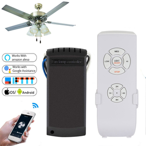 Cho tuya wifi thông minh quạt trần điều khiển ánh sáng Kit RF/app điều khiển từ xa <span class=keywords><strong>Alexa</strong></span> & <span class=keywords><strong>Google</strong></span> nhà tương thích 10A Max. current - Product Image 1