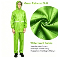Ensemble de pluie pour adulte en tissu Oxford, protection intégrale contre les fortes pluies, veste et pantalon de sécurité tendance pour le travail en extérieur