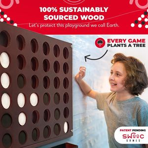 Mur Monté En Bois Géant 4 dans une Rangée Chambre Umbo Taille Avec Pièces Pièces Jeux Muraux Décoration Murale Accessoires de Jeu pour Enfants et Adultes - Product Image 6