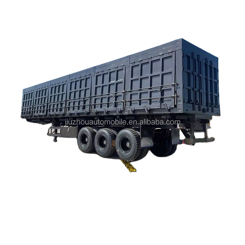 Manufacturer Wholesale Customized 50 Ton & 80 Ton 3 Axles Side Dump Semi-Trailers Custom Commercial Truck Trailers