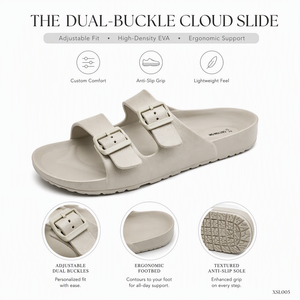 Sandales en <span class=keywords><strong>EVA</strong></span> à double boucle, marque privée, style <span class=keywords><strong>Arizona</strong></span>, sangle réglable, semelle épaisse, pantoufles pour hommes - Product Image 2