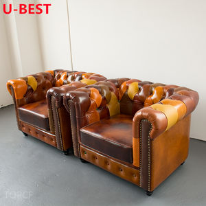 <span class=keywords><strong>Fauteuil</strong></span> club en cuir de style <span class=keywords><strong>vintage</strong></span> américain U-Best, pour hôtel, bureau, salon, meubles de salon, canapés modernos para - Product Image 3