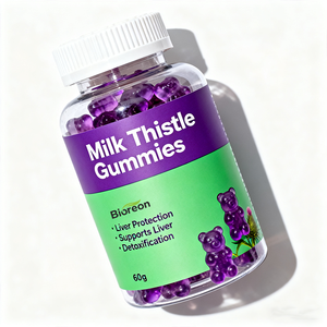 Gummies d'extrait <span class=keywords><strong>de</strong></span> chardon-Marie <span class=keywords><strong>de</strong></span> qualité alimentaire, formule naturelle, soulage la gueule <span class=keywords><strong>de</strong></span> bois pour hommes et femmes, usage quotidien - Product Image 1