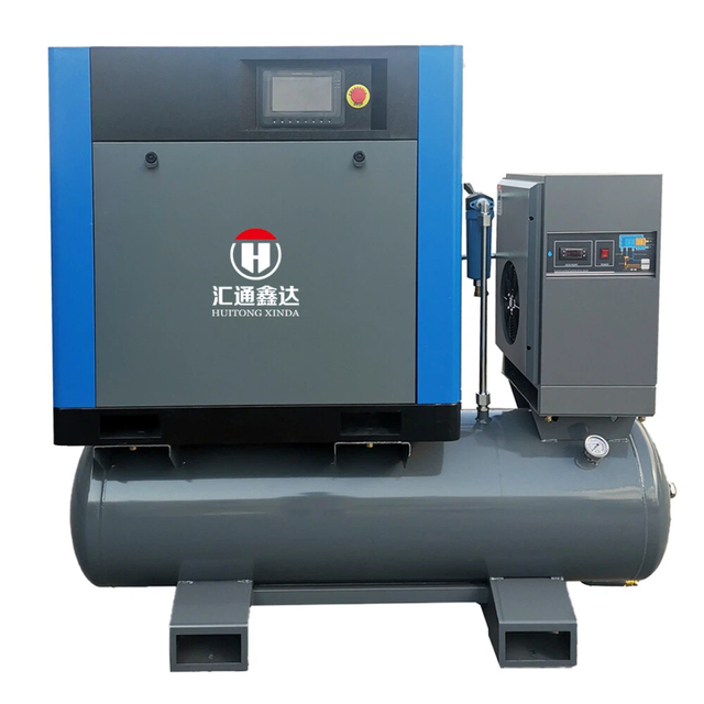 HuiTong XinDa XV1-5/16Y Industrial Screw Air Compressor 15kW/20HP 16bar Oil-Free Air-Cooled 600L Tank ISO Approved CNC Motor