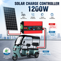 Contrôleur de charge solaire MPPT Boost 600W 1200W, convertisseur élévateur haute efficacité 48V/60V/72V, chargeur de batterie pour système solaire EV RV