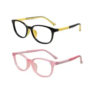 Drop sales ready stock degradable TR90 unique Spectacle Frame with memory hinge elastic strap sport glasses for Kids 9211