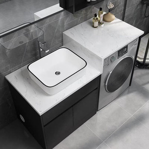 Moderno lavadero del gabinete del cuarto de baño del <span class=keywords><strong>PVC</strong></span> <span class=keywords><strong>para</strong></span> <span class=keywords><strong>lavadora</strong></span> - Product Image 6