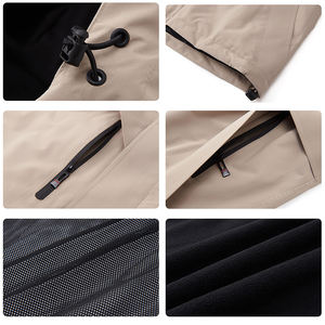 Chaqueta de esquí 3 en 1 para hombre y <span class=keywords><strong>mujer</strong></span>, impermeable, a prueba de viento, abrigo universitario de invierno, forro polar cálido interior con capucha, transpirable, diseño de talla grande - Product Image 6