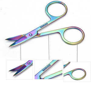 Ciseaux à ongles en acier inoxydable, lame droite et aiguisée, pour manucure et pédicure, pour droitiers, logo personnalisé OEM, outil de beauté, fournitures - Product Image 3