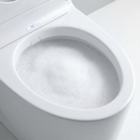 Toilette intelligente à siphon à chauffage instantané télécommandée pour la maison, autonettoyante, avec couvercle entièrement automatique et siège chauffant