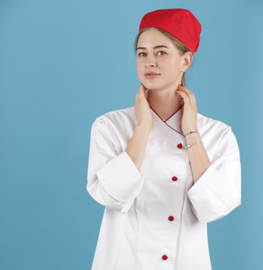 Factory Roll Cuff Unisex Utility Cook Uniform Restaurant Chef Jacket Chef Uniform for Women - Product Image 3