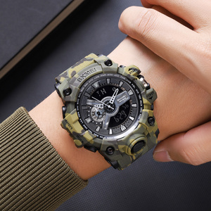 Nouvelle Montre de Sport <span class=keywords><strong>G</strong></span> Analogique et Digitale à Succès pour Hommes, Étanche, Lumineuse, avec Alarme et Chronomètre, Noir Élégant et Résistante aux Chocs - Product Image 4