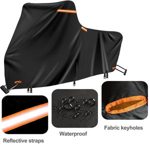 सभी सीजन मोटरसाइकिल कवर वाटरप्रूफ यूव लॉक-होल के साथ डस्टप्रूफ आउटडोर मोटरसाइकिल कवर की रक्षा करता है - Product Image 4
