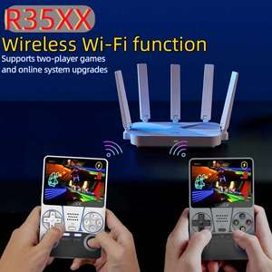 R35XX Arkos Console di <span class=keywords><strong>gioco</strong></span> 3.5 pollici IPS Console per videogiochi supporta il <span class=keywords><strong>gioco</strong></span> per <span class=keywords><strong>due</strong></span> giocatori Wi-Fi portatile tascabile giocatore classico - Product Image 3