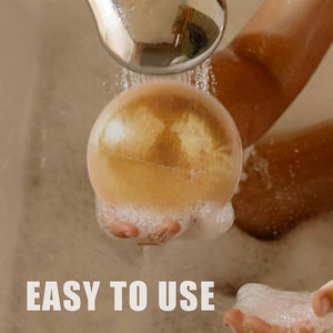 Conception de produit spécifique à la marque Bain d'aromathérapie adoucissant pour la peau luxueux Fizzies <span class=keywords><strong>Or</strong></span> Bombes de bain à paillettes hydratantes pour les femmes - Product Image 5