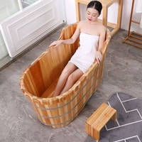 Baignoire de spa extérieure en bois au design moderne, baignoire de plongée froide pour une personne, pour la récupération et la thérapie dans l'eau froide, bain de glace pour hôtels