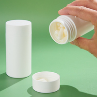 Bouteille de stockage cylindrique en plastique HDPE 115 150 ml, conteneur vide pour compléments alimentaires, pot opaque blanc à large ouverture pour granulés de vitamines