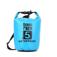 Tas Kering Lipat Portabel Ocean Pack Anti Air 5L/10L/20L/30L Roll Top PVC untuk Kegiatan Luar Ruangan, Camping, Hiking, Berperahu, Semua Musim