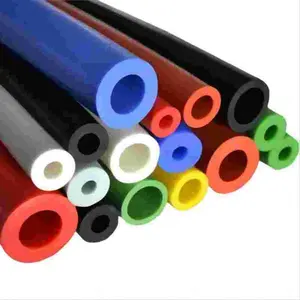 Hoge Kwaliteit Extruderen Zachte Stevige Kleurrijke Siliconen Rubber Buis Hoge Temperatuur Resistente Food Grade Siliconen Tubing