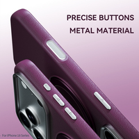 JOYPORODO L137 Coque arrière fine texturée pour iPhone 13 14 15 16 17 18 Series avec béquille rotative à 360° et découpe magnétique pour l'appareil photo