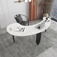 Bureau demi-cercle Simple, Table d'ordinateur créative, de gestion, moderne, bureau