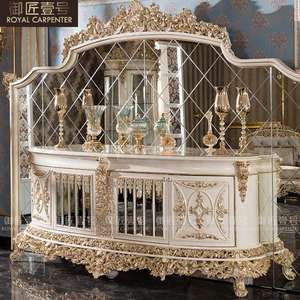 Ensemble <span class=keywords><strong>de</strong></span> table à manger <span class=keywords><strong>en</strong></span> bois massif europé<span class=keywords><strong>en</strong></span>, chaises <span class=keywords><strong>de</strong></span> villa <span class=keywords><strong>de</strong></span> luxe, meubles <span class=keywords><strong>de</strong></span> salle à manger, feuille d'<span class=keywords><strong>or</strong></span> sculptée, salon, <span class=keywords><strong>cour</strong></span> royale rococo - Product Image 5