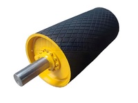 Poulie à rouleaux JUXIN résistante à l'usure avec roulement à billes, poulie de tête de convoyeur robuste pour le transport de matériaux lourds (plus de 100 kg) dans l'industrie de l'énergie et des mines