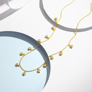 ALICE High <strong>Jewelry</strong> High Zircon Necklace for Women S925 Sterling <strong>Silver</strong> NecklaceShining High-end Zircon Necklace - Product Image 2