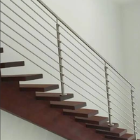 Balustrades et mains courantes en acier inoxydable 304/316 - Garde-corps en tube traversant pour balcon, escalier extérieur |   Installation facile |   CE