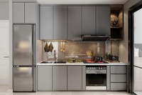 Vente en gros d'armoires de cuisine en acier inoxydable personnalisées Systèmes de cuisine modulaires Solutions pour barbecue à domicile