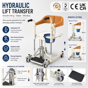 Chaise élévatrice hydraulique durable certifiée CE ISO UKCA AOLIKE ALK850H avec siège réglable pour personnes âgées et handicapées - Product Image 5