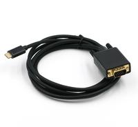Cable convertidor USB 1,8 tipo C macho a VGA macho, 3,1 M, 6 pies, para HDTV PC, el mejor precio