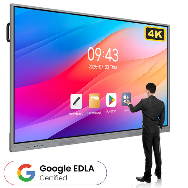 Smart Interactive Whiteboard 75 86 98 110 Inch Android LCD 4K Smart Whiteboard Board Supplier 100 Inch Interactive Whiteboard