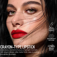 Delineador de Labios y Lápiz Labial 2 en 1, Resistente al Agua, Anti Transferencia, Mate, Larga Duración, Nutritivo, 12 Tonos, OEM, ODM, Marca Privada